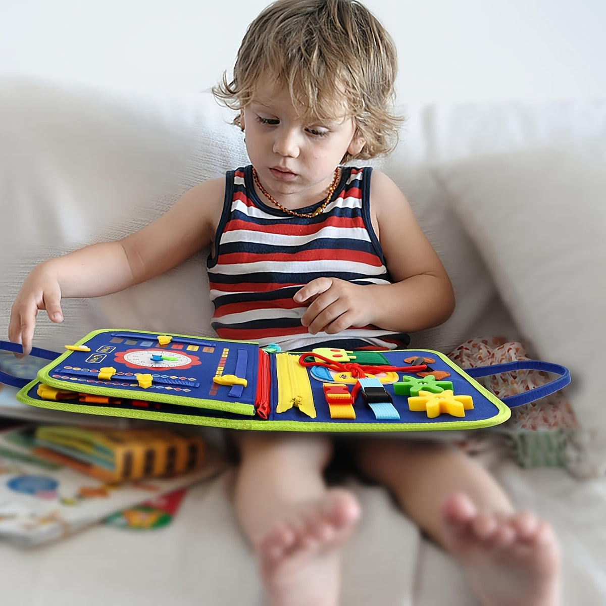 25-in-1 Sensory Press Panel for Toddlers