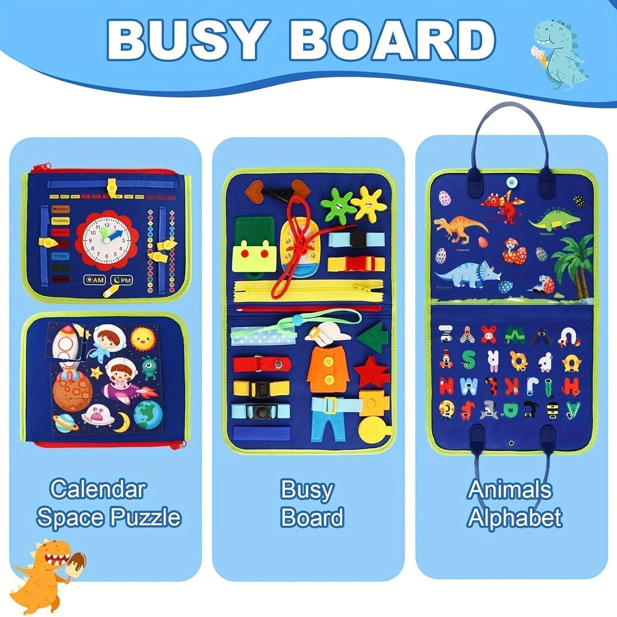 25-in-1 Sensory Press Panel for Toddlers