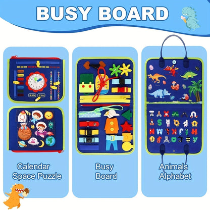 25-in-1 Sensory Press Panel for Toddlers