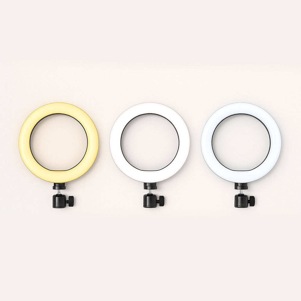 26 cm LED Ring Light with Adjustable Stand and Phone Holder