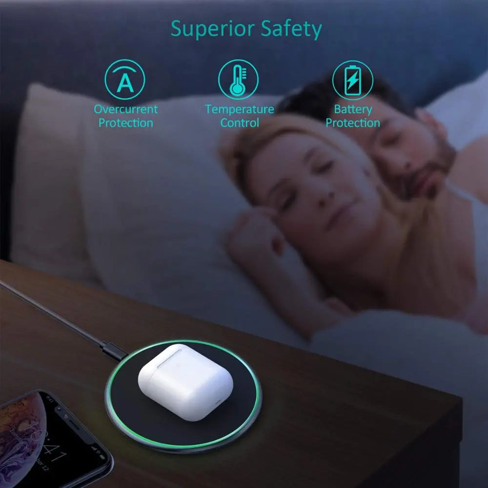 30W Fast Wireless Charging Pad with USB C