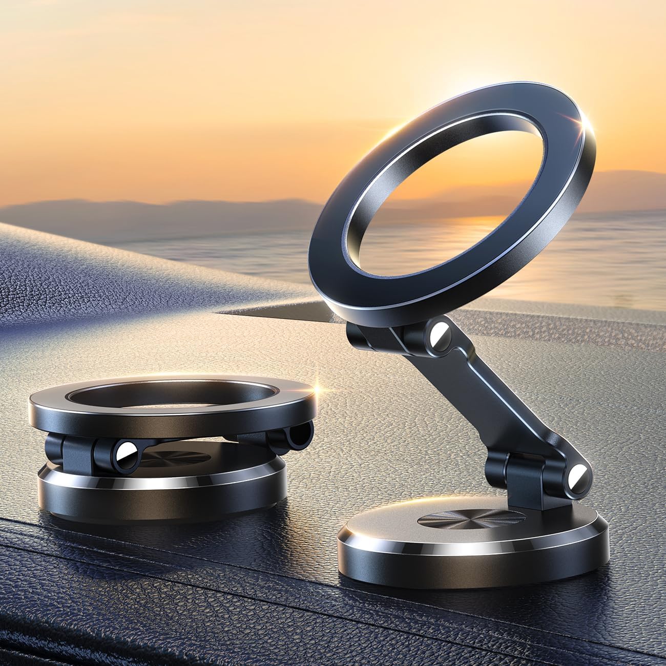 360° Foldable Magnetic Car Phone Holder Adjustable Mount