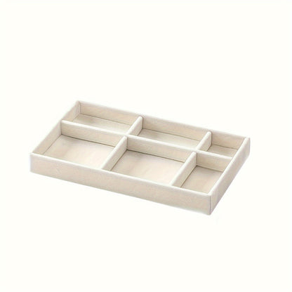Ensemble de 4 plateaux organisateurs pour bijoux, rangement dans un tiroir et présentation