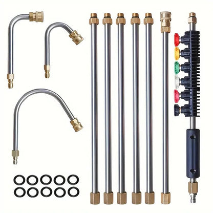 4000 PSI Telescoping Pressure Washer Wand Kit for High Reach Cleaning