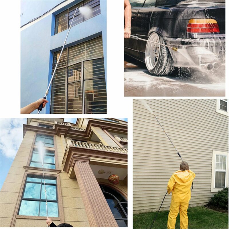 4000 PSI Telescoping Pressure Washer Wand Kit for High Reach Cleaning