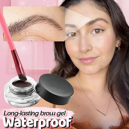 4D Eyebrow Stamp Brush Fine Hair Stroke Brow Makeup Tool
