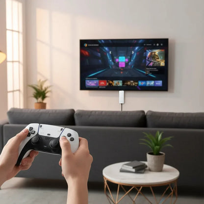 4K Retro Game Console Stick with Wireless Controllers