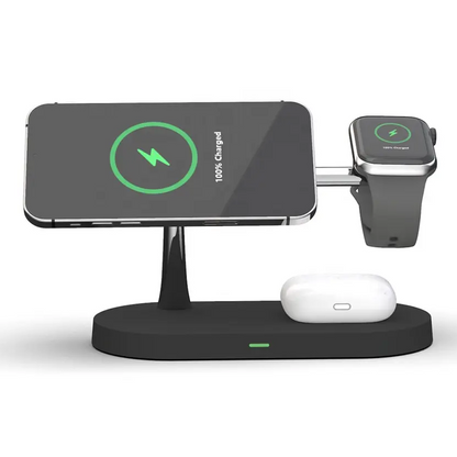5 In 1 Wireless Charging Station Multi Device Charger with Ambient Light