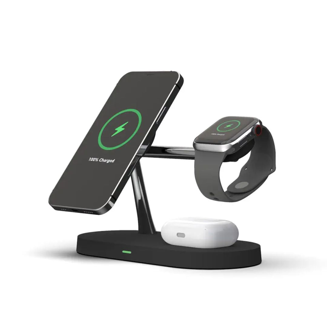 5 In 1 Wireless Charging Station Multi Device Charger with Ambient Light