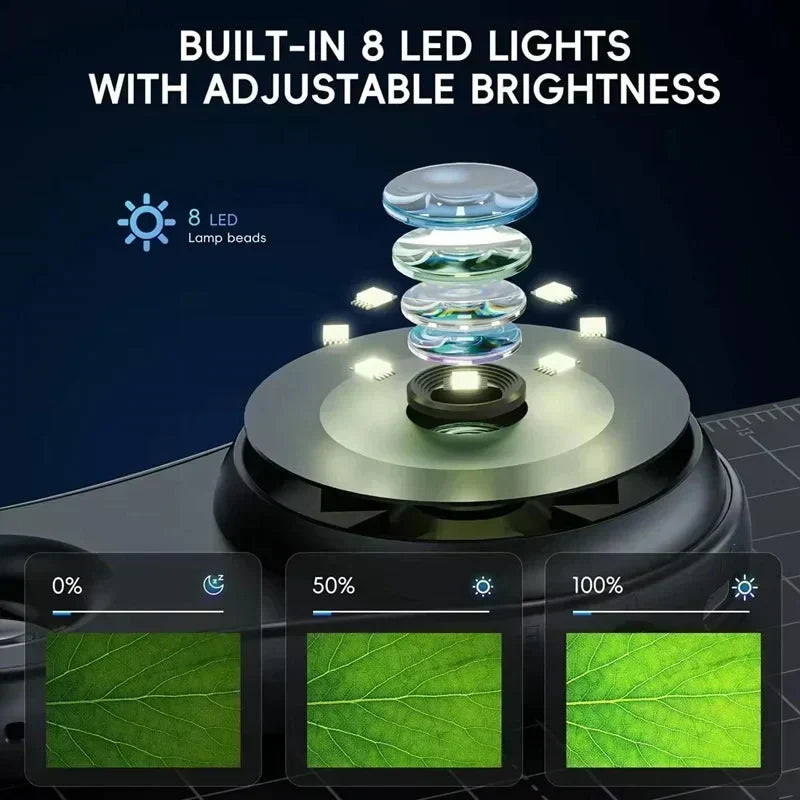 500X Digital Pocket Microscope with HD IPS Display