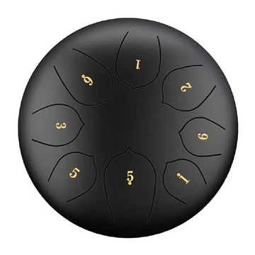 6-Inch Steel Tongue Drum with Mallets and Carrying Bag