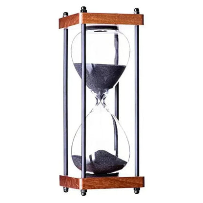 60 Minute Sand Timer Elegant Hourglass Time Management Decor Clock