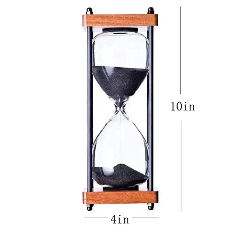 60 Minute Sand Timer Elegant Hourglass Time Management Decor Clock