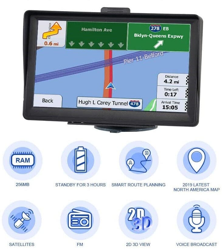 7" GPS Navigation System – 2026 Upgraded Sat Nav for Cars & Trucks
