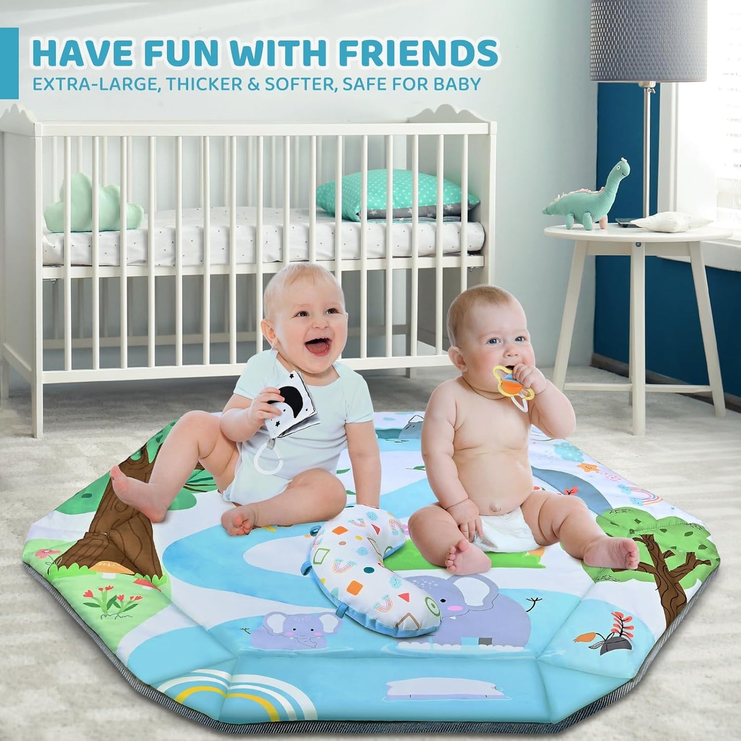 8-in-1 Baby Play Mat & Ball Pit Activity Gym with Sensory Toys