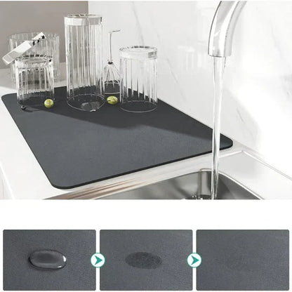 Absorbent Kitchen Drip Mat for Countertops