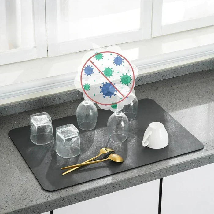 Absorbent Kitchen Drip Mat for Countertops