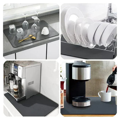 Absorbent Kitchen Drip Mat for Countertops