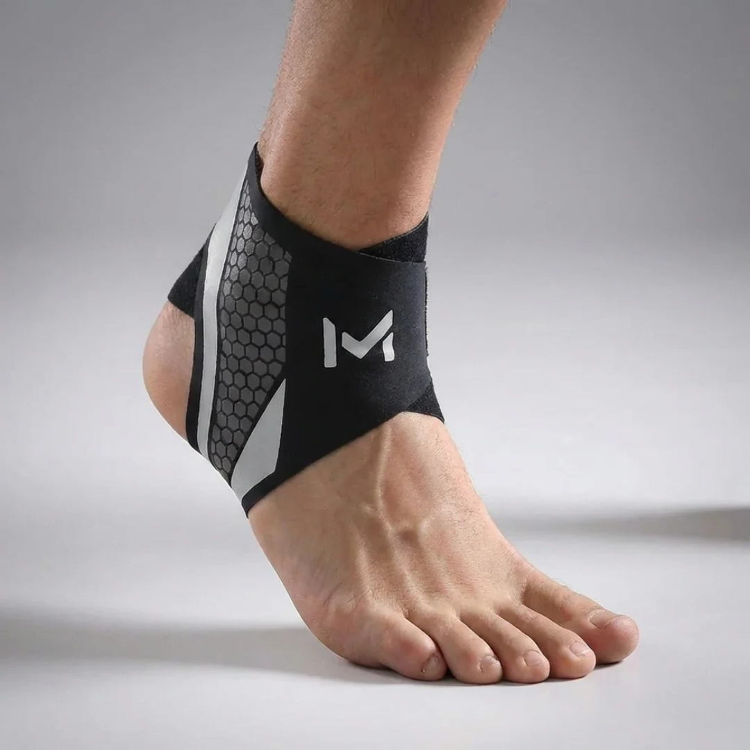Adjustable Ankle Support Sleeve with Nylon Spandex and Polyester