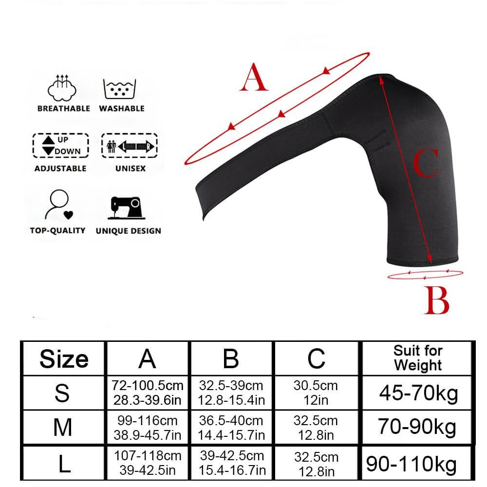 Adjustable Compression Shoulder Brace with Breathable Neoprene Blend