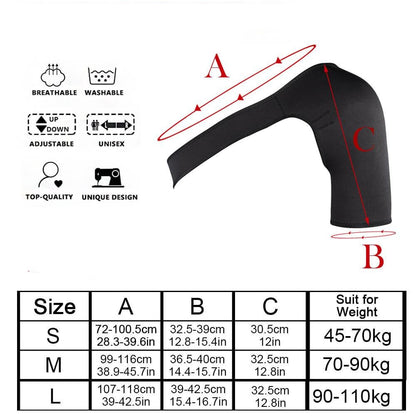 Adjustable Compression Shoulder Brace with Breathable Neoprene Blend