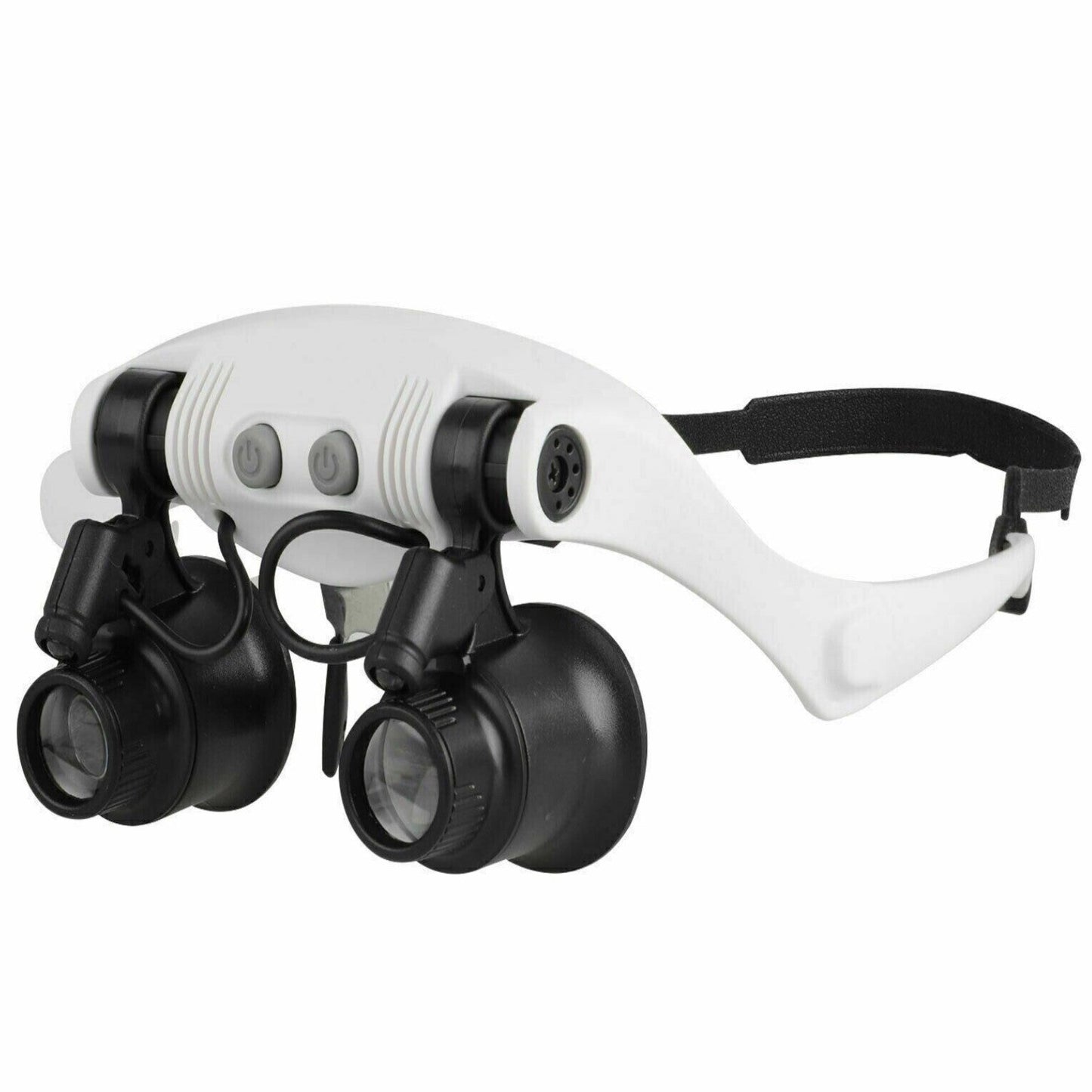 Adjustable Headband Magnifier with LED Light and 8 Lenses