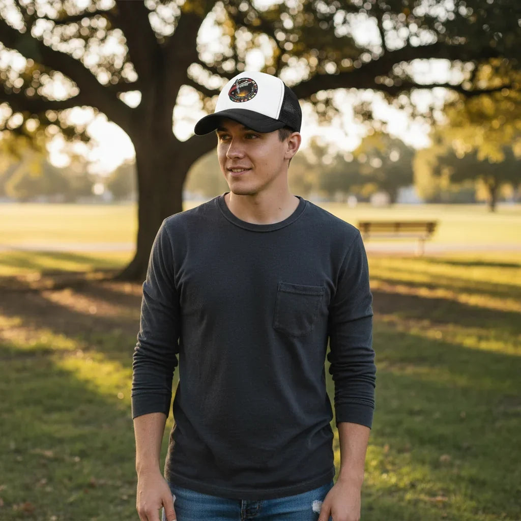 Verstellbare Mesh-Trucker-Baseballkappe