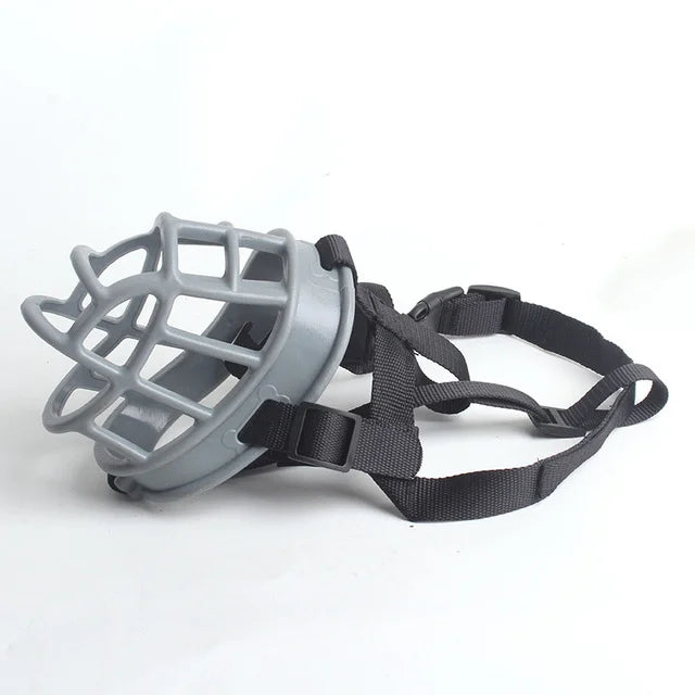 Adjustable Silicone Dog Muzzle with Flexible Straps
