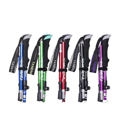 Adjustable Telescopic Hiking Poles Lightweight Durable Trekking Sticks