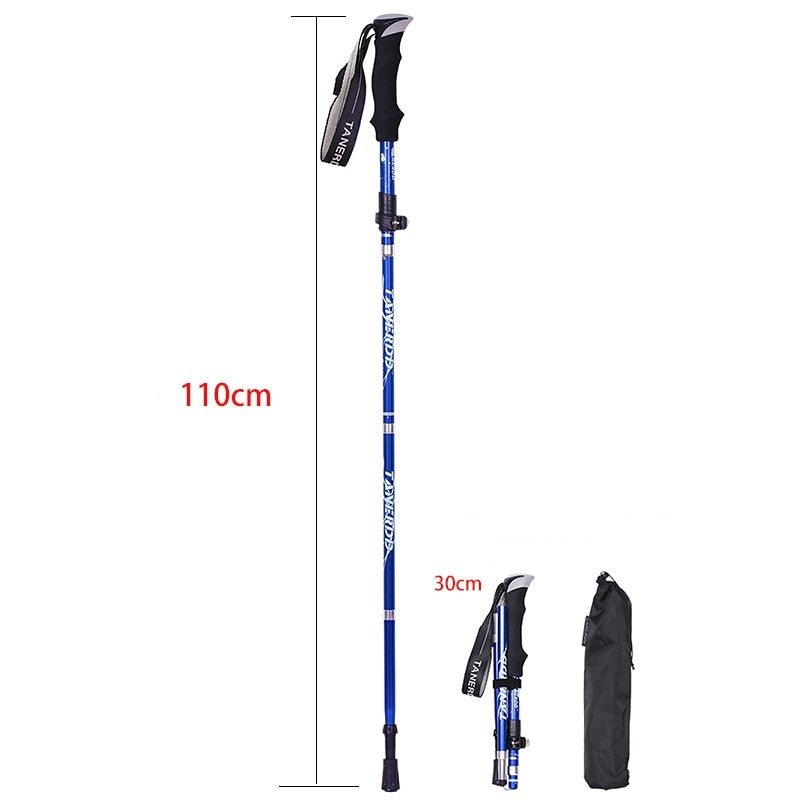 Adjustable Telescopic Hiking Poles Lightweight Durable Trekking Sticks