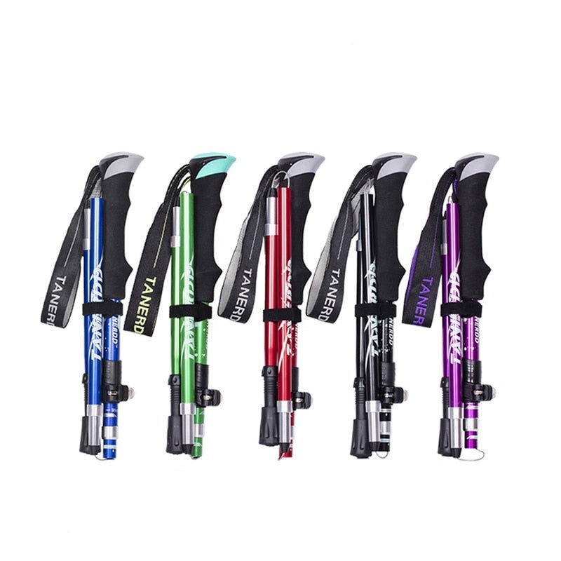 Adjustable Telescopic Hiking Poles Lightweight Durable Trekking Sticks