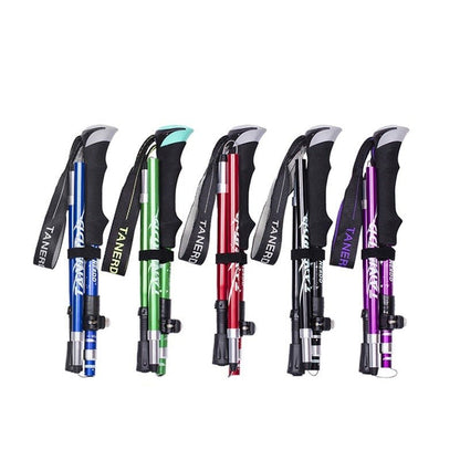 Adjustable Telescopic Hiking Poles Lightweight Durable Trekking Sticks