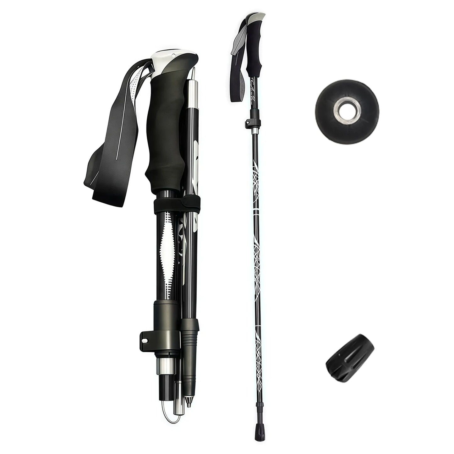Adjustable Telescopic Hiking Poles Lightweight Durable Trekking Sticks