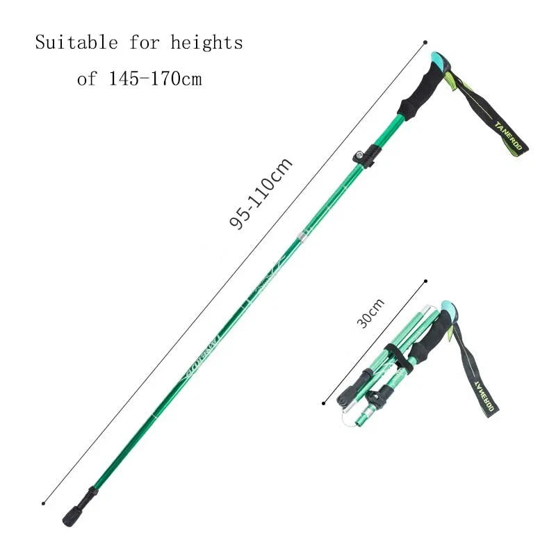 Adjustable Telescopic Hiking Poles Lightweight Durable Trekking Sticks