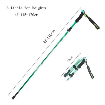 Adjustable Telescopic Hiking Poles Lightweight Durable Trekking Sticks