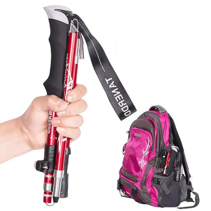 Adjustable Telescopic Hiking Poles Lightweight Durable Trekking Sticks