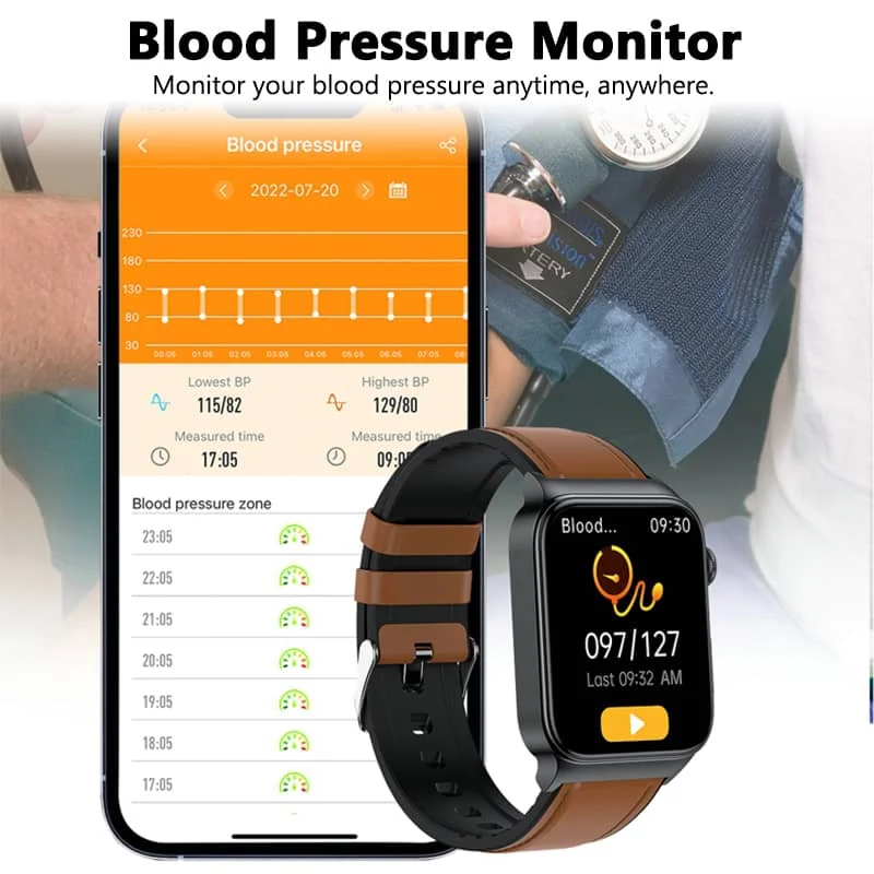 Advanced Health Monitoring Smartwatch with ECG Tracking