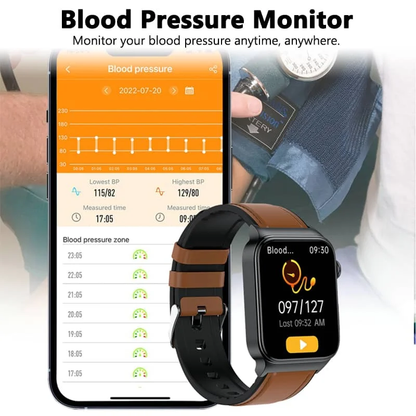 Advanced Health Monitoring Smartwatch with ECG Tracking