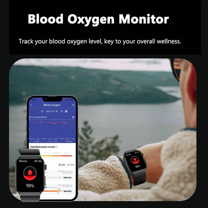 Advanced Health Monitoring Smartwatch with ECG Tracking