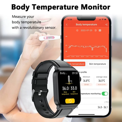 Advanced Health Monitoring Smartwatch with ECG Tracking