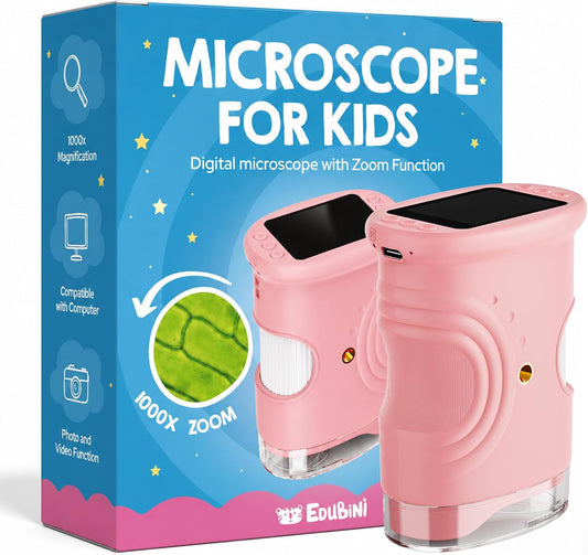 Microscopio avventuroso per bambini con ingrandimento 1000x