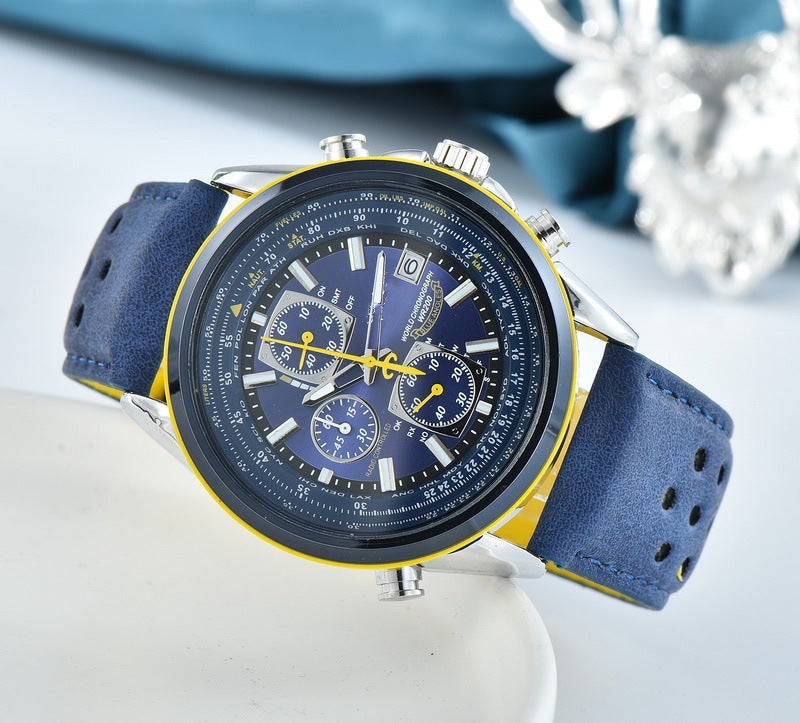 AeroMaster Pilot Watch with World Time and Radio Sync