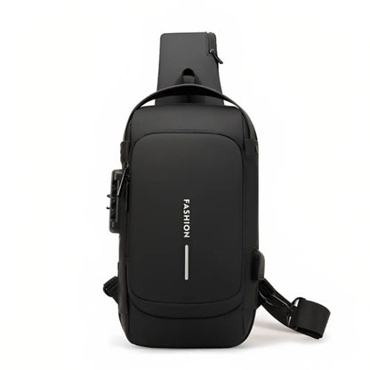 AeroShield Waterproof Anti Theft Crossbody Bag with USB Charging