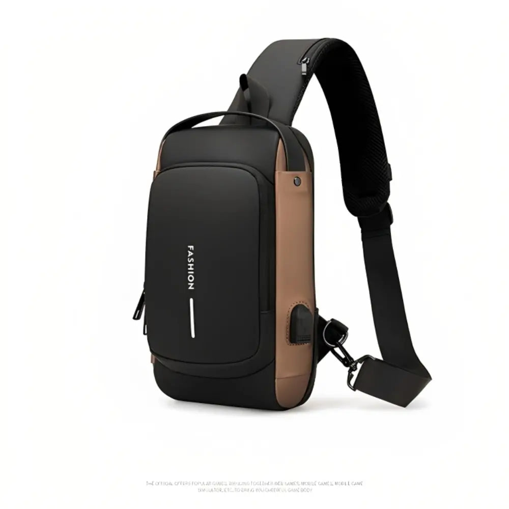 AeroShield Waterproof Anti Theft Crossbody Bag with USB Charging