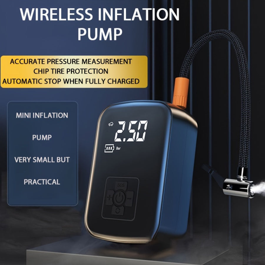 AirPump Pro Portable Air Compressor with Digital Display and LED Light