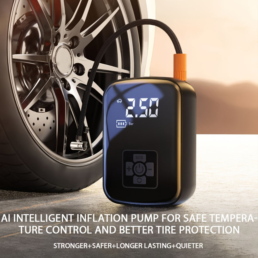 AirPump Pro Portable Air Compressor with Digital Display and LED Light