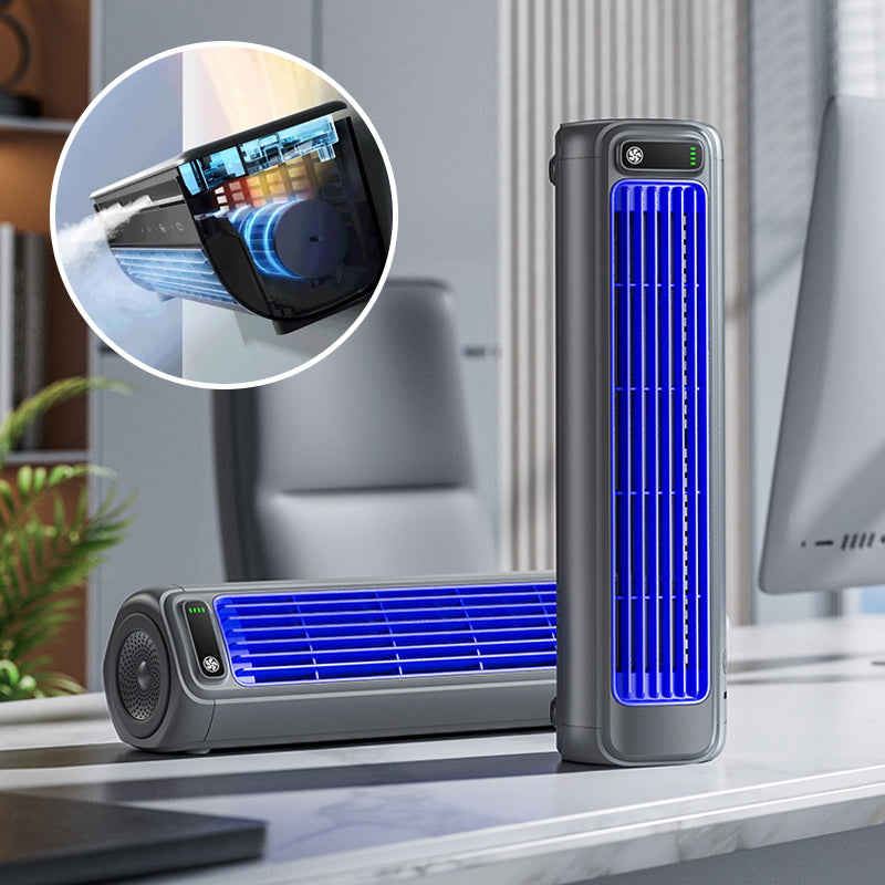 AirWave Portable Rechargeable Air Conditioner Mini Cooling Fan with 12 Hour Battery