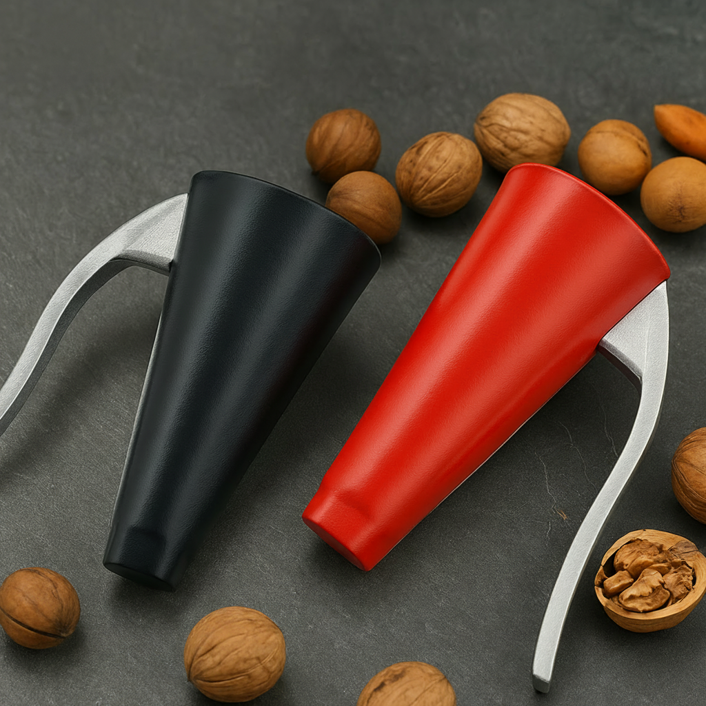 Cascador de nueces de aluminio, herramienta manual, abre fácilmente la cáscara de las nueces