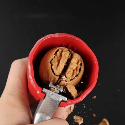 Cascador de nueces de aluminio, herramienta manual, abre fácilmente la cáscara de las nueces