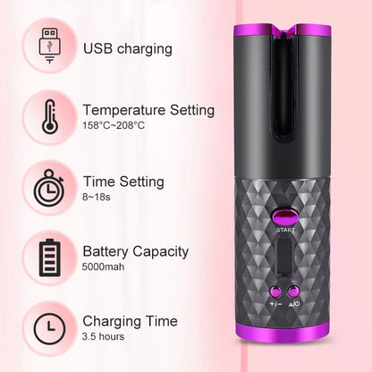 Amara Wireless Automatic Curling Iron